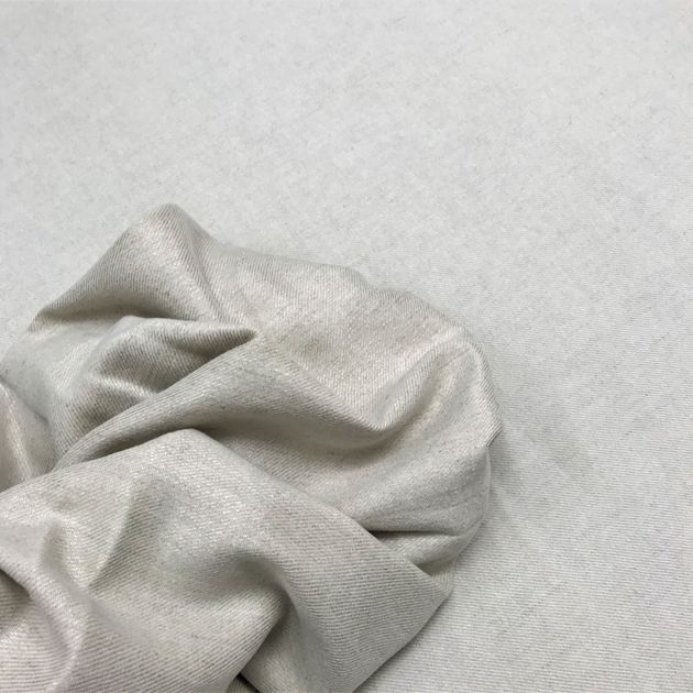 Linen & wool blanket - Denim pattern Nature
