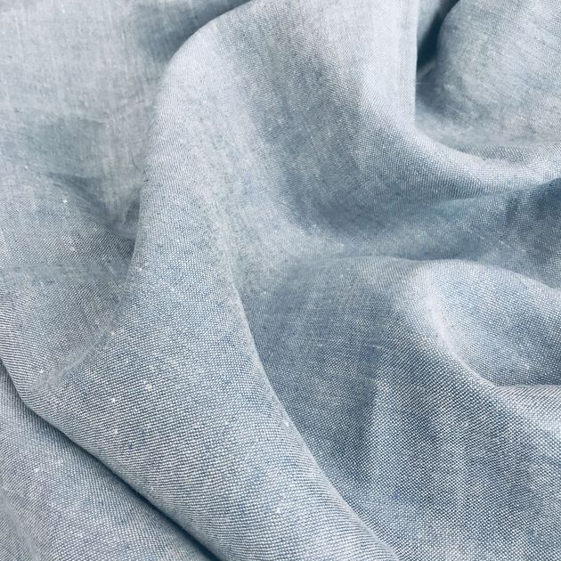 342 - Flecked linen Traditional-blue