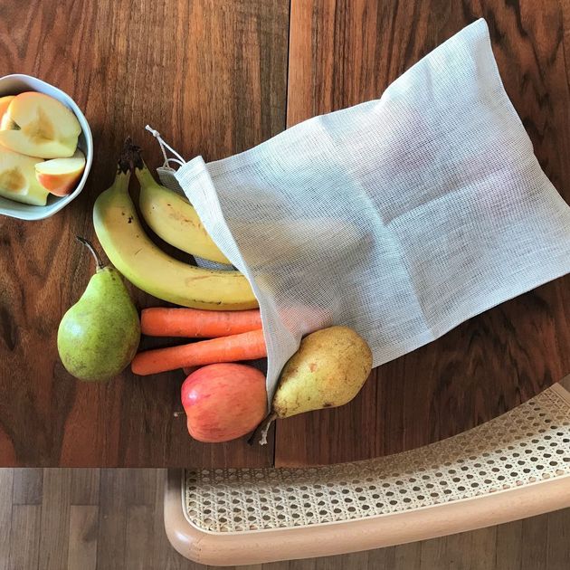 Linen bag for fruits and vegetables Nature