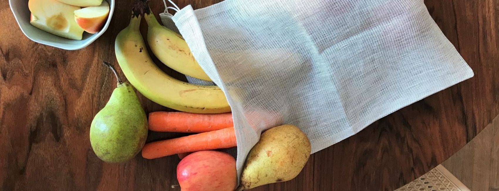 Linen bag for fruits and vegetables