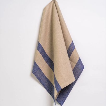 606S - Dish towel block stripes natural