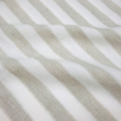 BIO linen with stripes or diamond